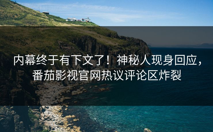 内幕终于有下文了！神秘人现身回应，番茄影视官网热议评论区炸裂